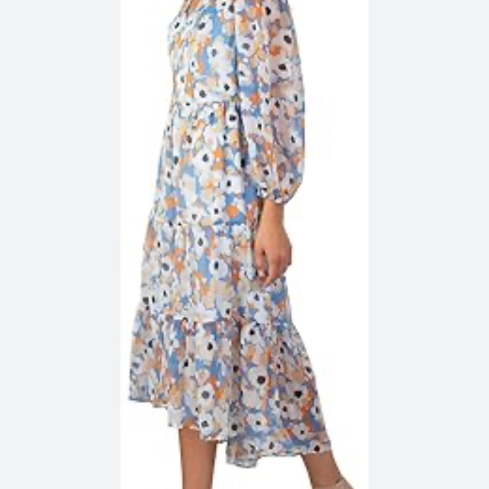 Joie Limited Edition Floral Fields Tiered Chiffon Maxi Dress - Picture 2 of 15